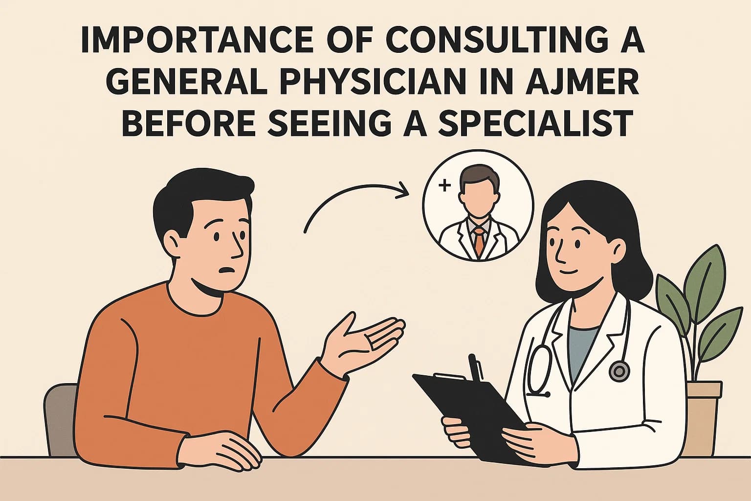 Importance of Consulting a General Physician in Ajmer Before Seeing a Specialist by Dr. Manish Sharma